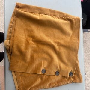 Love Tree Mustard Corduroy Skirt